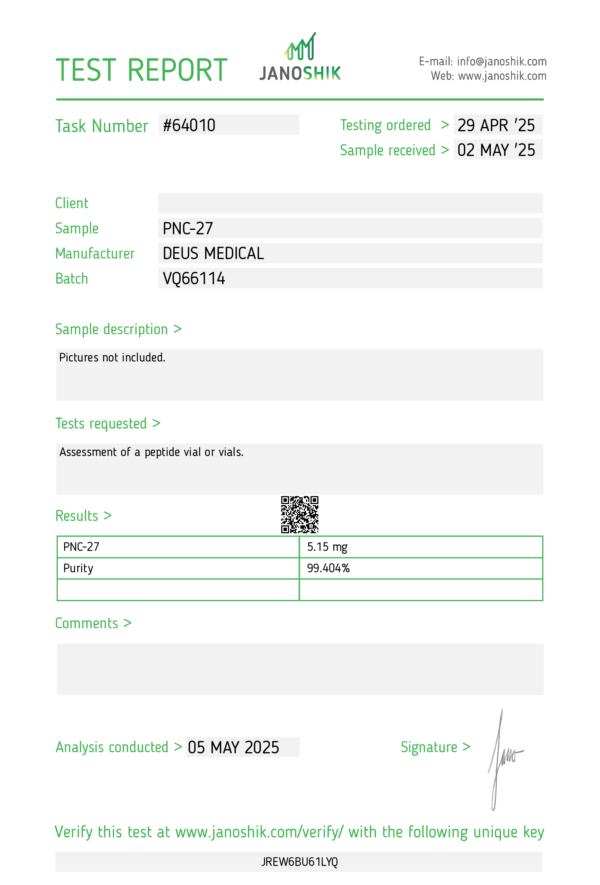 PNC-27 Test Report