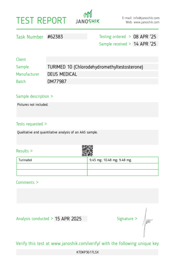 TURIMED Test Report