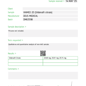 VIAMED 20_Test Report #65039