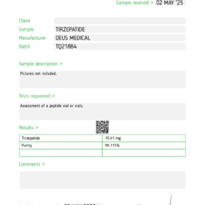 Tirzepatide Test Report